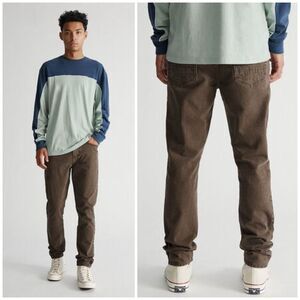 NWT PacSun Recycled Milk Chocolate Slim Taper Jeans Size 34X32